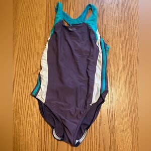 Speedo Chlorine Resistance Endurance Swimsuit Girls Size 14 multicolor MSRP $79